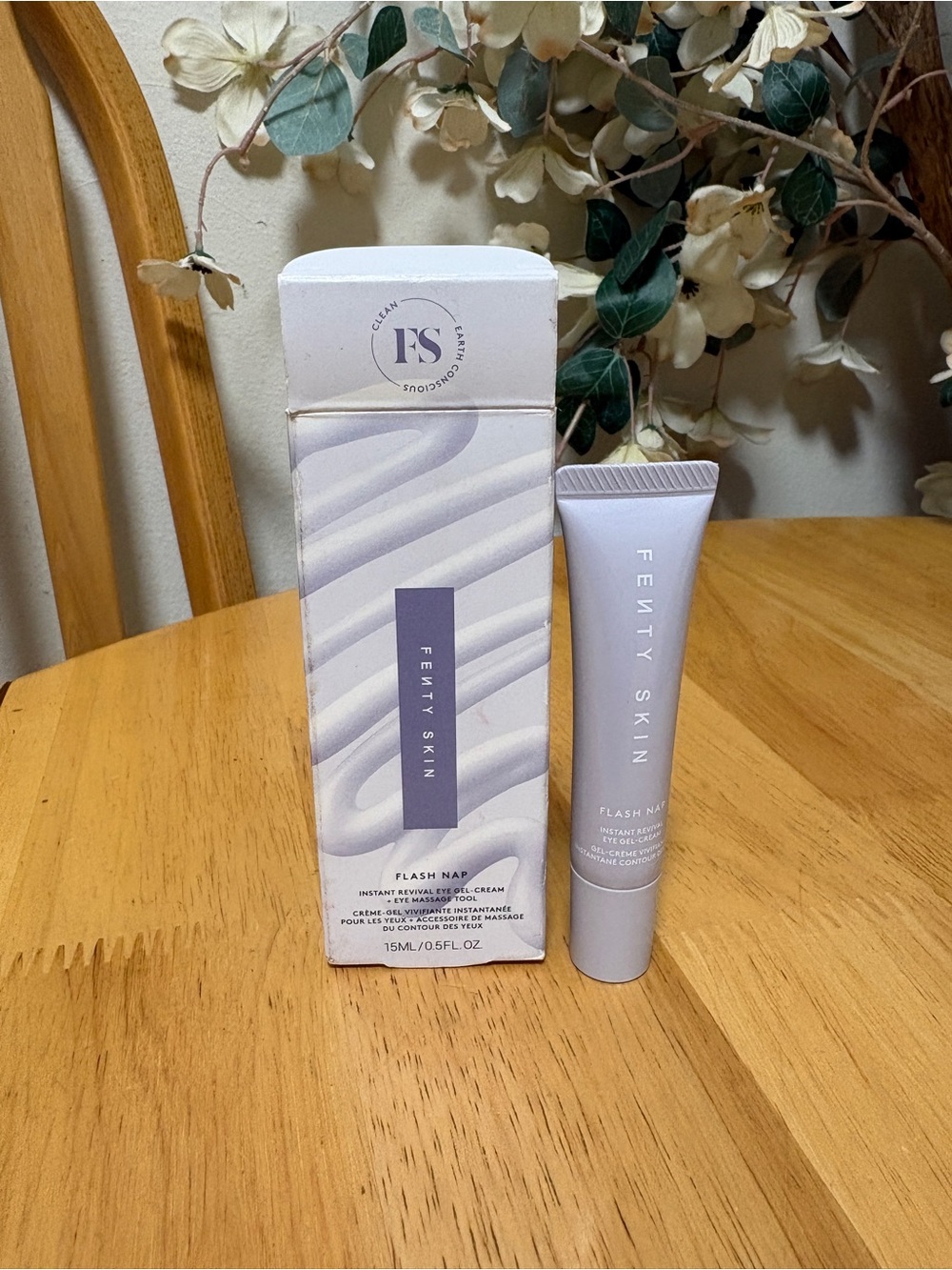 FENTY SKIN Flash Nap Instant Revival Eye Gel-Cream + Eye Massage Tool, BNIB, New